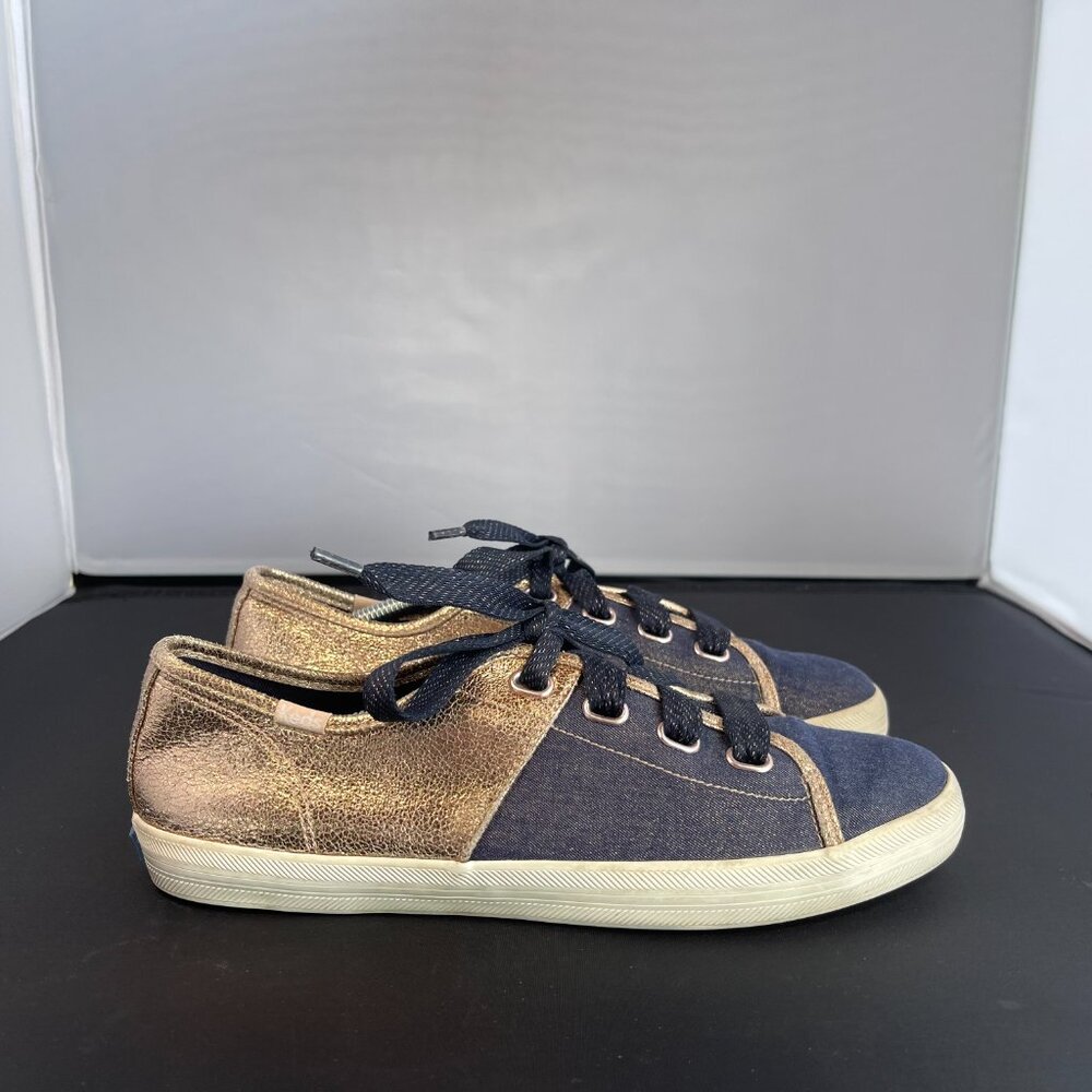 Keds Rose Gold/Navy Tennis Shoes Women's‎ Size 5